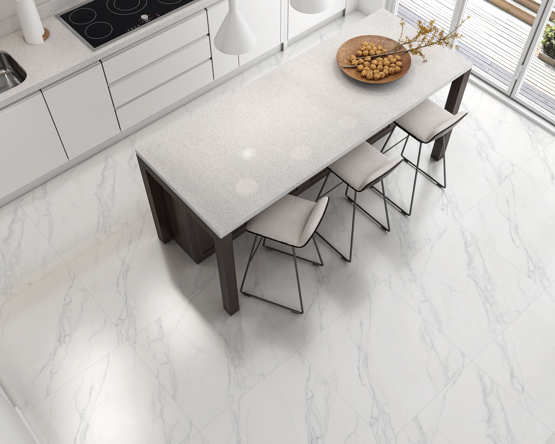 60X60 CALACATA BIANCO RT POL EXTRA LUME