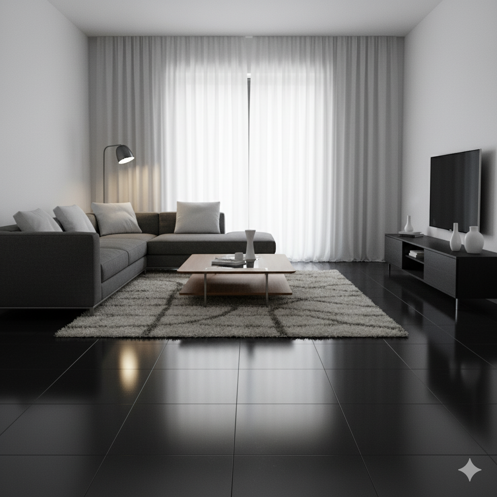 POR 72X72 NERO POL RT 